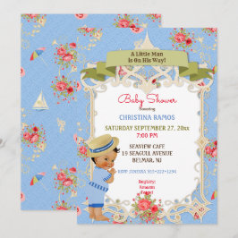 Boardwalk Victoriana Strand Zomer Baby Shower Kaart