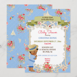 Boardwalk Victoriana Strand Zomer Baby Shower Kaart
