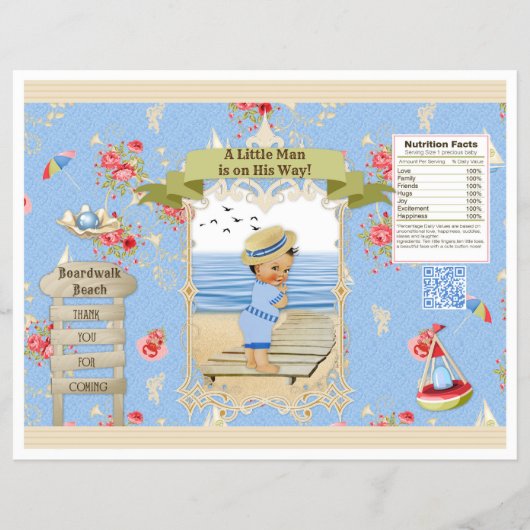 Boardwalk Victoriana Strand Zomer Chips Zak Flyer (Voorkant)