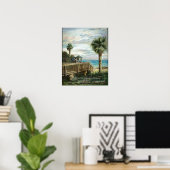 Boardwalk with Life Guard- Psalm 143:8a Poster (Thuiskantoor)