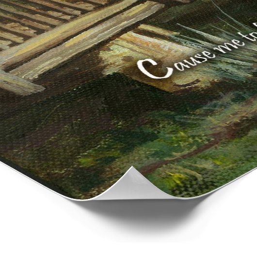 Boardwalk with Life Guard- Psalm 143:8a Poster (Hoek)