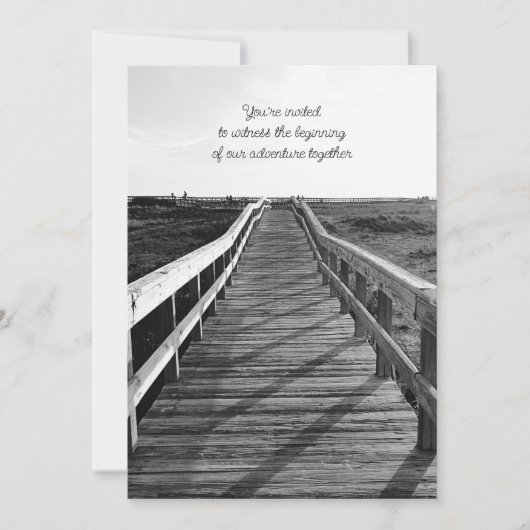 Boardwalk Zee Stars Adventure Casual Weddenschap Kaart (Voorkant)