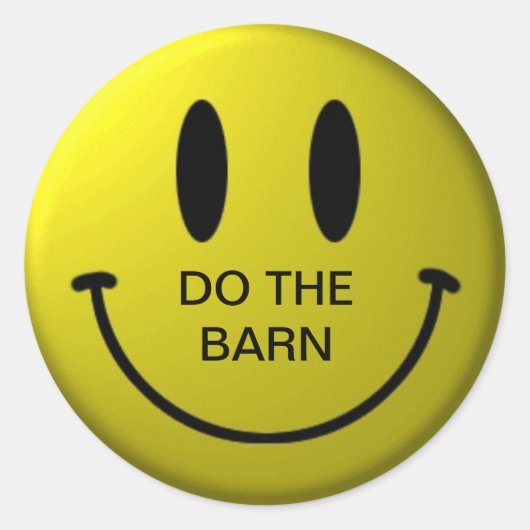BOARDY BARN TIME RONDE STICKER (Voorkant)