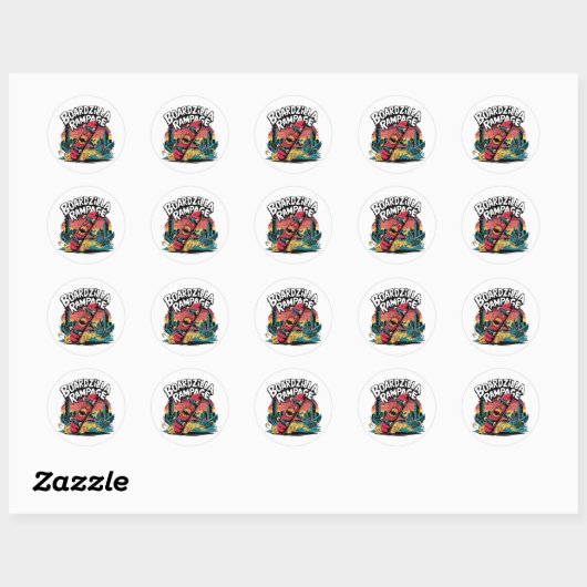 Boardzilla Rampage Urban Skater Sticker (Vel)
