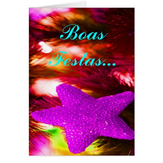 Boas Festas e um feliz Ano Novo Paarse Star I (Voorkant)