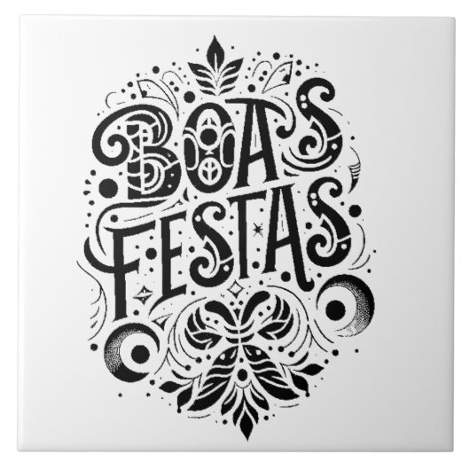 Boas Festas Tegeltje (Voorkant)