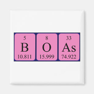 Boas periodieke table name magnet