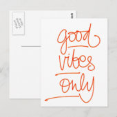 Boas Vibrações - Good Vibes Briefkaart (Voorkant / Achterkant)