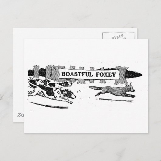 Boastful Foxy Briefkaart (Voorkant / Achterkant)