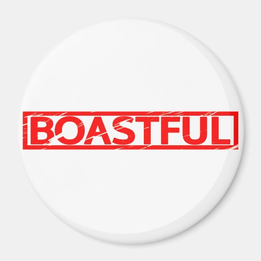 Boastful Stamp Magneet (Voorkant)