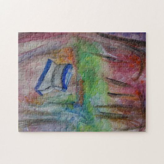 Boat 11-inch x 14-inch foto-puzzel met cadeaudoos legpuzzel (Horizontaal)