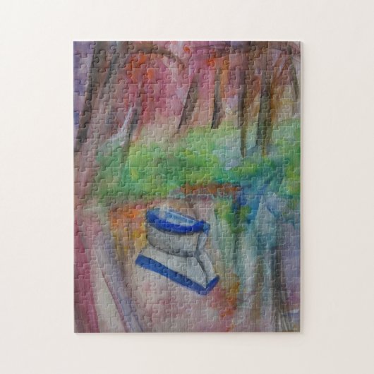 Boat 11-inch x 14-inch foto-puzzel met cadeaudoos legpuzzel (Verticaal)