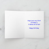 Boat 1e verjaardag kaart (Binnen)