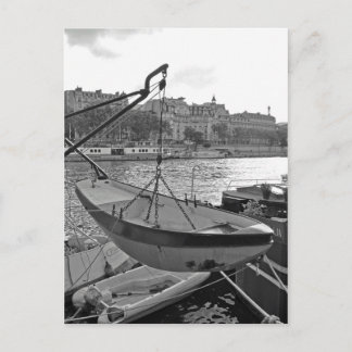 Boat aan de Seine River Paris Briefkaart