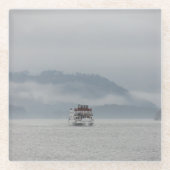 Boat aan de westlat glazen onderzetter (Voorkant)