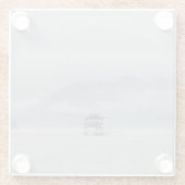 Boat aan de westlat glazen onderzetter (Achterkant)