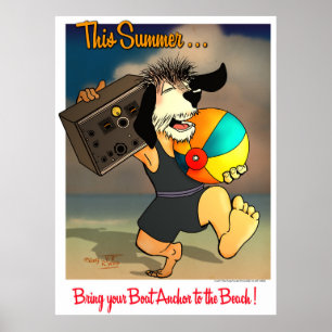Boat Anchor Beach Boy Poster