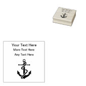 Boat Anchor Marine Rubber Stamp Rubberstempel (Gestempeld)