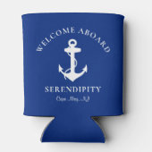 Boat Anchor Navy - Aangepersonaliseerd welkom aan Blikjeskoeler (Achterkant)