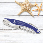 Boat Anchor Navy Personalized Kurkentrekker