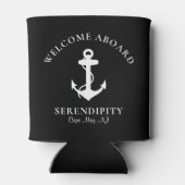 Boat Anchor Personalized Black Blikjeskoeler (Achterkant)