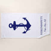 Boat Anchor Persoonlijk Strandlaken (Voorkant)