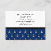 Boat Anchor, schip Anchor, kapitein boot, kapitein Visitekaartje (Achterkant)