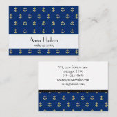 Boat Anchor, schip Anchor, kapitein boot, kapitein Visitekaartje (Voorkant / Achterkant)