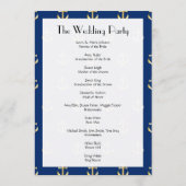 Boat Anchor, Ship Anchor, Zee Anchor, Wedding Programmakaart (Achterkant)
