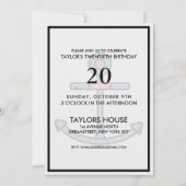 Boat Anchor Trendy Custom Birthday Party Kaart (Voorkant)