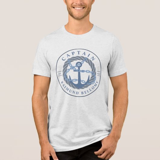 Boat Anchor Tri-Blend Shirt (Voorkant)