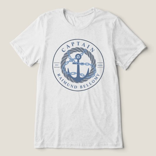 Boat Anchor Tri-Blend Shirt (Design voorkant)