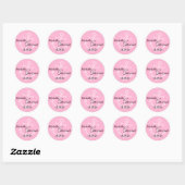 Boat Anchor Wedding Labels (roze) (Vel)