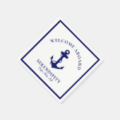 Boat Anchor Welkom aan boord Servet (Hoek)