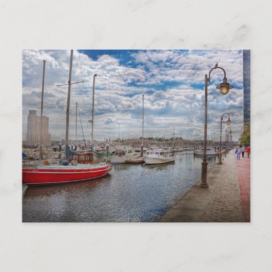 Boat - Baltimore, MD - One fine day in Baltimore Briefkaart (Voorkant)