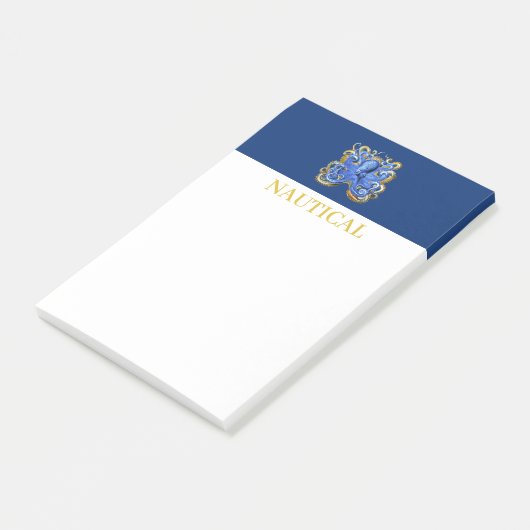 Boat Beach House Octopus Custom Post-it® Notes (Schuin)