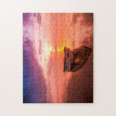 Boat bij Anchor. Legpuzzel (Verticaal)