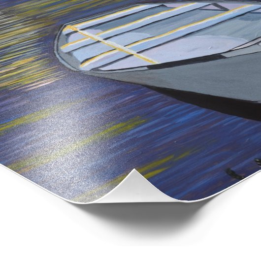 Boat bij de foto van de Shore Foto Afdruk (Hoek)