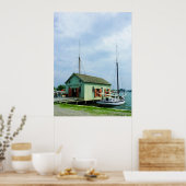 Boat bij oester Shack Poster (Keuken)