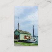 Boat bij oester Shack Visitekaartje (Achterkant)