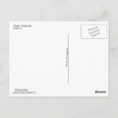 Boat & Bike Aran Islands (met tekst) Briefkaart (Achterkant)