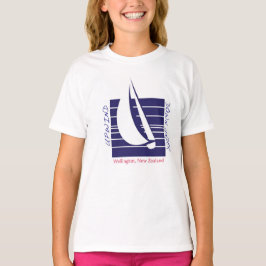 Boat Blue Square_UpDown Wellington t-shirt