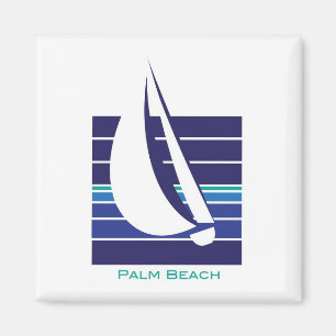 Boat Blues Square_Palm Beach magnet
