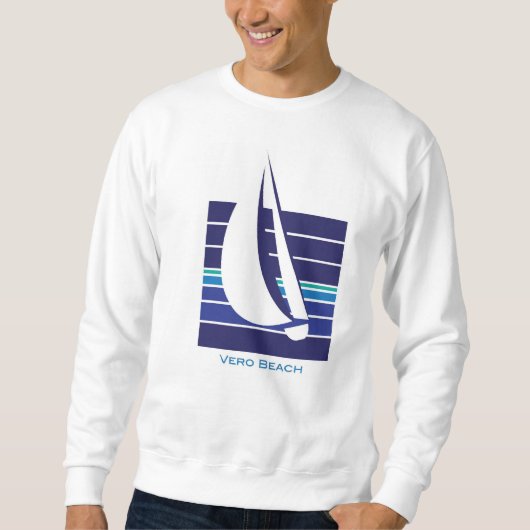 Boat Blues Square_Vero Beach t shirt (Voorkant)
