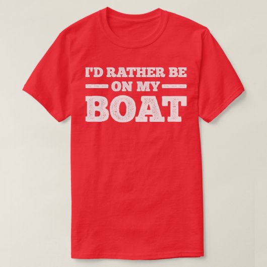 Boat Boating T-shirt (Design voorkant)
