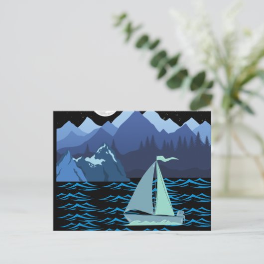 Boat Briefkaart (Staand voorkant)