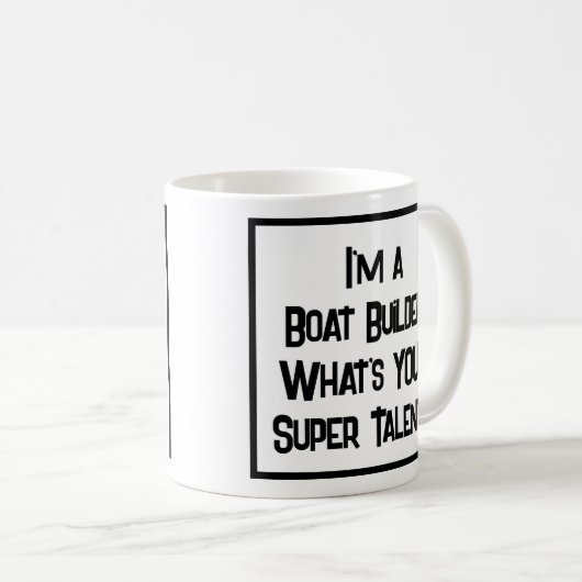 Boat Builder Super Talent. KoffieMok (Voorkant rechts)