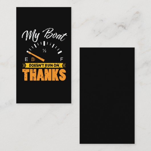 Boat Captain Boating Lake Zee Pontoon Visitekaartje (Voorkant / Achterkant)