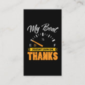 Boat Captain Boating Lake Zee Pontoon Visitekaartje (Voorkant)