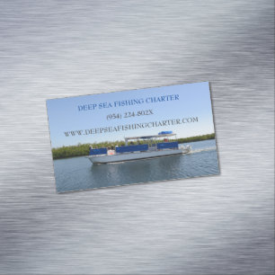 Boat Captain Services Gevist charter Magnetisch Visitekaartje